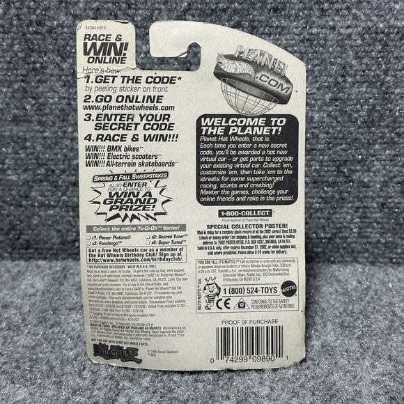 Vtg (Y2K) 2001 HOT WHEELS "FANDANGO" YU-GI-OH SERIES -# 085 Read New! Nip! OB - Picture 7 of 7